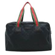 Pre-owned Canvas travel-bags Gucci Vintage , Black , Dames