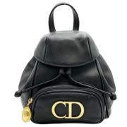 Pre-owned Leather backpacks Dior Vintage , Black , Dames