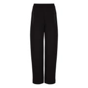 Zwarte broek met elastische taille Emporio Armani , Black , Dames