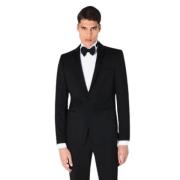 Elegant Wol Smoking Tuxedo Emporio Armani , Black , Heren