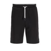 Casual Sport Shorts met Kleurblok Logo Hugo Boss , Black , Heren