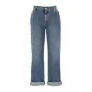 Stijlvolle Jeans voor Mannen en Vrouwen Alexander McQueen , Blue , Dam...