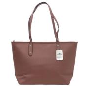 Pre-owned Leather totes Coach Pre-owned , Pink , Dames