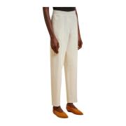 Milanese Gebreide Broek met Elastische Taille Liviana Conti , White , ...