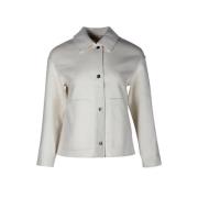 Pre-owned Cashmere outerwear Hermès Vintage , White , Dames