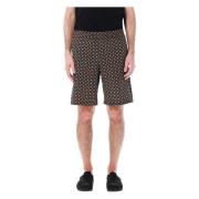Zwarte Vincento Shorts met Elastische Taille A.p.c. , Black , Heren