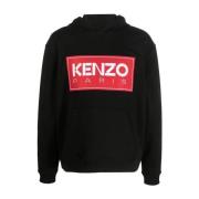 Zwarte trui met Kenzo-patch Kenzo , Black , Heren