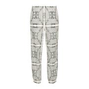 Straight Trousers Tory Burch , White , Dames