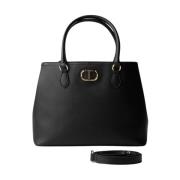 Ovale Tote Tas Twinset , Black , Dames