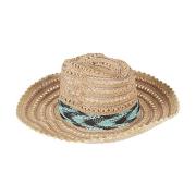 Stijlvolle Raffia Sombrero Hoed - MultiKleur Exquisite J , Beige , Dam...