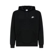 Zwarte Fleece Hoodie Nike , Black , Heren