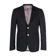 Klassieke Gestreepte Blazer Thom Browne , Blue , Heren