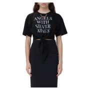 Stijlvolle T-Shirt Elisabetta Franchi , Black , Dames