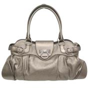 Pre-owned Leather shoulder-bags Salvatore Ferragamo Pre-owned , Beige ...