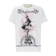 Bedrukt katoenen T-shirt Givenchy , White , Heren