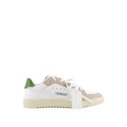Vintage-geïnspireerde witte en groene sneakers Off White , White , Dam...