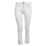 Pre-owned Denim jeans Burberry Vintage , White , Dames