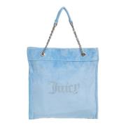 Hoge Tote Tas met Logo Juicy Couture , Blue , Dames