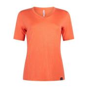 Sprankelend T-shirt Zoso , Orange , Dames