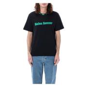 Heren Zwart T-shirt met Borduursel Wales Bonner , Black , Heren