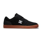 Crisis Leren Skateboard Sneakers DC Shoes , Black , Heren