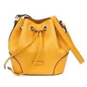 Pre-owned Leather shoulder-bags Gucci Vintage , Yellow , Dames