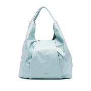 Turquoise Blauwe Kalfsleren Tote Tas Vic Matié , Blue , Dames