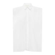 Top Shirt Over - Stijlvol en trendy Calcaterra , White , Dames