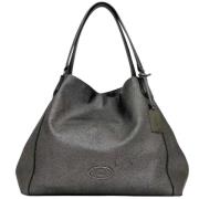 Pre-owned Leather handbags Coach Pre-owned , Gray , Dames