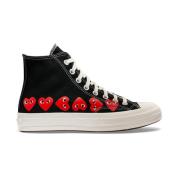 Converse High Chuck Taylor Sneakers Multi Heart Comme des Garçons Play...