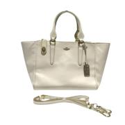 Pre-owned Leather shoulder-bags Coach Pre-owned , Beige , Dames