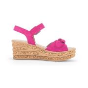 Gele suède sandaal voor dames Gabor , Pink , Dames