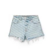 Denim Shorts Alexander Wang , Blue , Dames