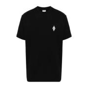 Zwart Wit Vertigo Snake T-Shirt Marcelo Burlon , Black , Heren
