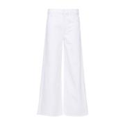 Witte Wide Leg Jeans Mother , White , Dames