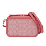 Pre-owned Canvas shoulder-bags Coach Pre-owned , Pink , Dames