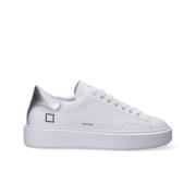 Witte Sneakers met Zilveren Patch D.a.t.e. , White , Dames