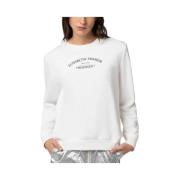 Ivory Sweaters met Logo Print Elisabetta Franchi , White , Dames