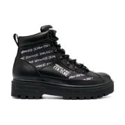 Laarzen met grafische print - Zwart Versace Jeans Couture , Black , He...