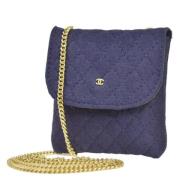 Pre-owned Canvas chanel-bags Chanel Vintage , Purple , Dames