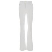 Witte Mini Boot Jeans Frame , White , Dames