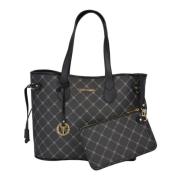 Stijlvolle Logo Shopper Carlo Colucci , Black , Dames