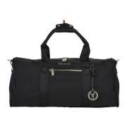 Weekender met zilveren details Carlo Colucci , Black , Heren