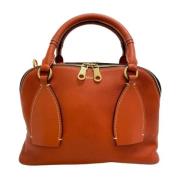 Pre-owned Leather handbags Chloé Pre-owned , Orange , Dames