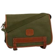Pre-owned Canvas shoulder-bags Burberry Vintage , Green , Dames