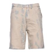 Denim Bermuda Shorts Amish , Multicolor , Heren