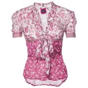 Pre-owned Silk tops Dolce & Gabbana Pre-owned , Pink , Dames
