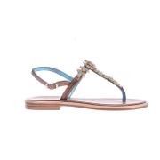 Sandals Paola Fiorenza , Brown , Dames