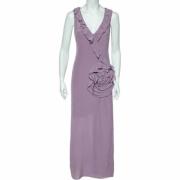 Pre-owned Silk dresses Moschino Pre-Owned , Purple , Dames