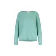 Stijlvolle Wol-Kasjmier Mix Trui Allude , Green , Dames